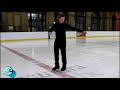 great backward ice skating exercise the two foot slalom backwards