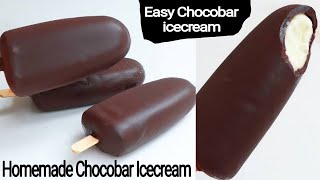 সহজ উপায়ে চকবার আইসক্রিম রেসিপি। Chocobar Ice Cream Recipe Bangla | Homemade Chocobar Ice Cream