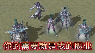 魔兽争霸泰兰德颜值大赏【就没有她驾驭不了的职业】