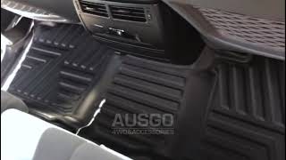 AUSGO 5D TPE Floor Mats for Toyota LandCruiser 200 Series LC200 Door Sill Covered Car Mats