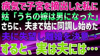 【スカッとする話】病気で子宮と卵巣を摘出した私にむかって、姑「うちの嫁は男になった」夫「母親が女じゃないなんて、娘が可哀想」→夫まで義母に同調し始めた。離婚を決意→すると…【嫁姑問題】