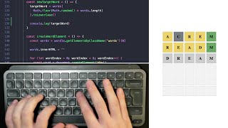 ASMR Programming - Wordle Game - No Talking