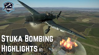Ju-87 Stuka Highlights! Dive Bombing and Crashes - Combat Flight Sim IL-2 Sturmovik Great Battles