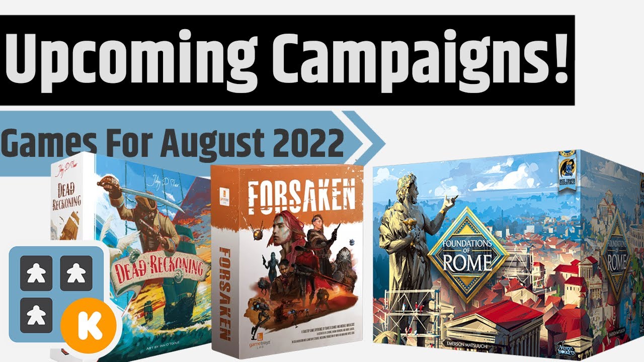 Upcoming Kickstarter Gamefound Board Games For August 2022 Youtube