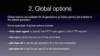 Advanced OpenAPI Generator - 2. Global options