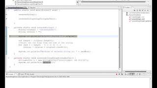 REVERSE A STRING IN JAVA DEMO