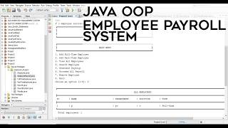 Employee Payroll System - Java OOP Project