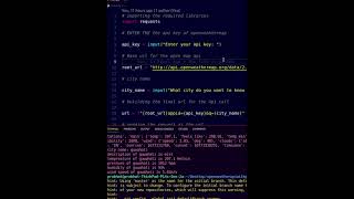 open weather Api in python