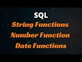 SQL String Functions | Number Functions | Date Functions