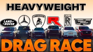 Raptor R vs Cullinan, Urus, G63 AMG, Escalade V, Range Rover — Cammisa Ultimate Drag Race Replay