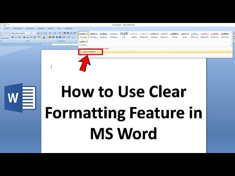 Как очистить форматирование текста в MS Word на хинди 2020