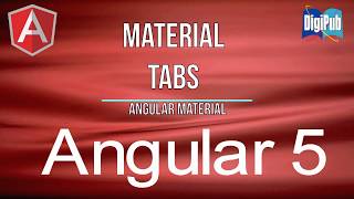 How to use Angular Material Tabs for Angular5