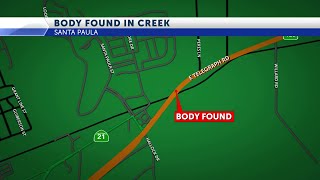 Body found in Santa Paula creek