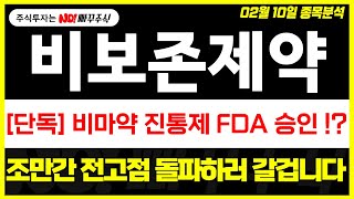 [비보존제약 주가전망] 비마약 진통제 FDA 승인 !?, 조만간 전고점 돌파하러 갈겁니다