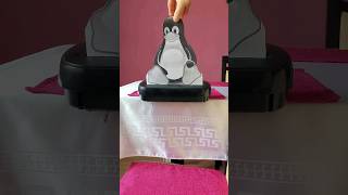 Creating a penguin - paper shredder #shorts