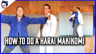 How To Do a Harai Makikomi in Judo | Ronda's Dojo #51