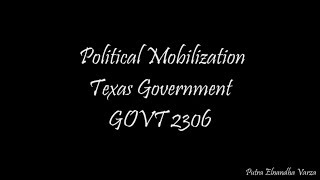 Mobilization - GOVT 2306