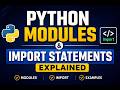 Python Modules and Import Statements Explained #Python #PythonModules #PythonTutorial #LearnPython