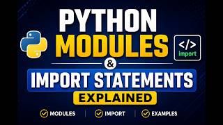 Python Modules and Import Statements Explained #Python #PythonModules #PythonTutorial #LearnPython