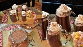 بودرة الهوت شوكليت المنزليه مع أطيب هوت شوكليت ايطالي Hot Chocolate Powder . Italian Hot Chocolate