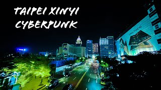 Taipei Xinyi Christmas Lighting CyberPunk Edition 信義賽博龐克 4K