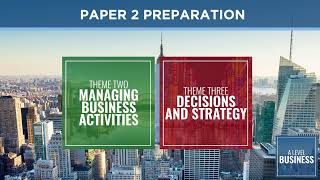 Preparing for Edexcel A Level Business Paper 2