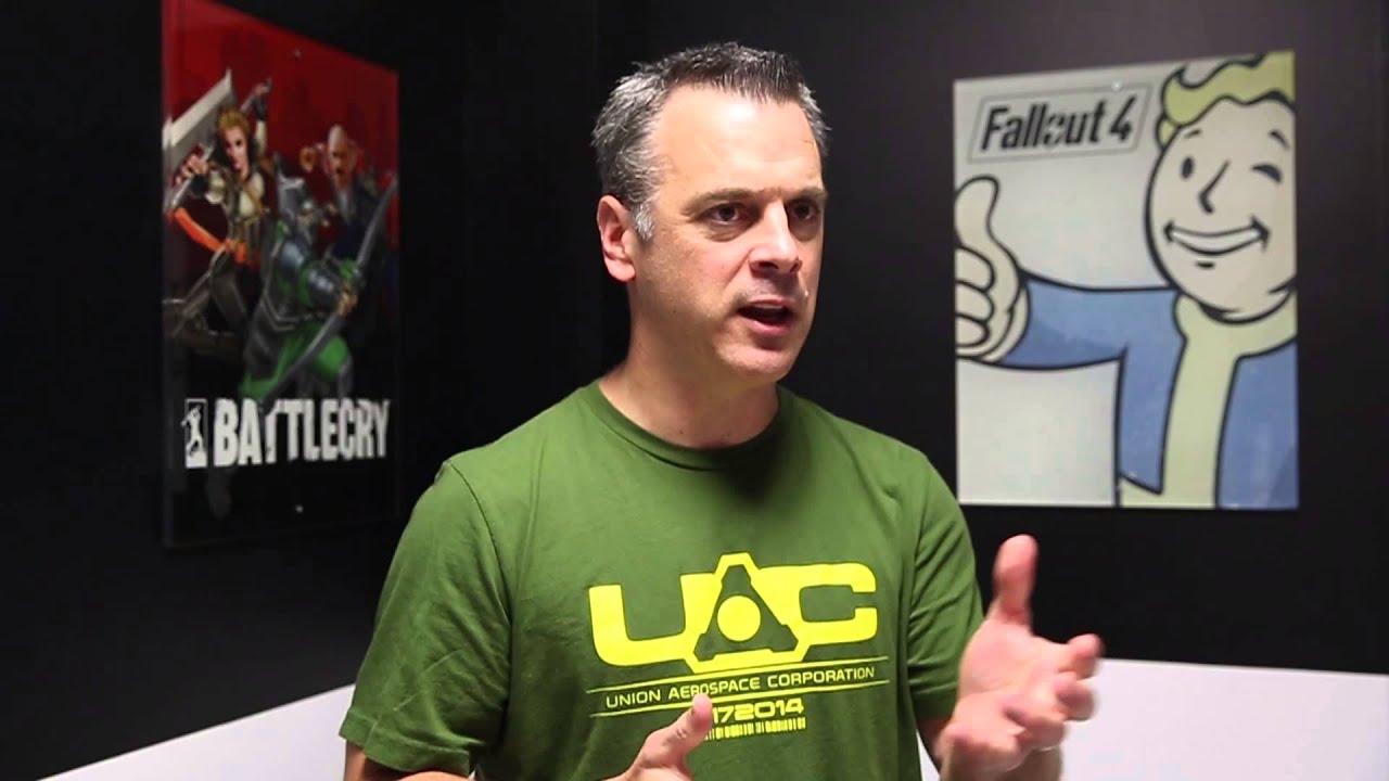 E3 Upclose 2015 Bethesda Softworks Pete Hines Interview - YouTube