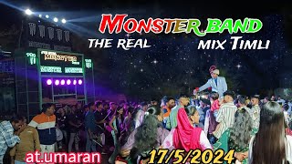 the real monster Band !! new tour fire sound 🔥 full dhamaka 17/5/2024 at.Umaran