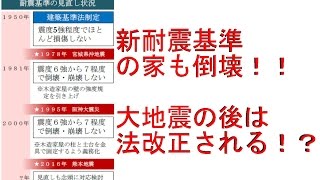 新耐震基準の家も倒壊！？大地震の後は法改正される！？  耐震リフォーム　八尾市・東大阪市・柏原市