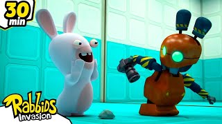 Robo-Chaos with the Rabbids | RABBIDS INVASION | 30 Min New compilation | Cartoon for kids