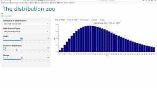 The distribution zoo app to help to understand and use probability distributions