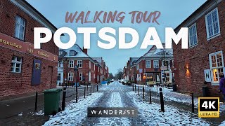 Walking Tour in Potsdam 4K Gloomy Sunrise | Cold Winter Morning Stroll Through Neighborhoods \u0026 Parks