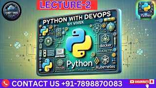 LECTURE-2 python programming for devops by vivek rajak || python full course hindi ||  automation