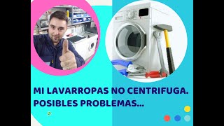 Lavarropas no gira el tambor. No centrifuga. No tiene fuerza. Verificación y Cambio de capacitor.