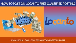 How To Post On Locanto Free Classified Posting CPA Marketing And Free US Number