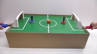 How to make a football with magnets made of cardboard Desktop Game from Cardboard