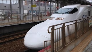 700系新幹線 臨時のぞみ157号に乗車します。小倉駅にて