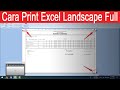 cara print excel landscape full