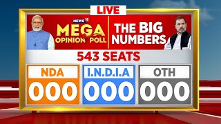 Mega Opinion Poll LIVE | Will NDA Cross The 400 Mark | Congress Vs BJP | Lok Sabha Elections 2024