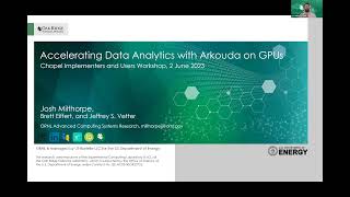 CHIUW 2023: Accelerating Data Analytics with Arkouda on GPUs