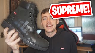 UNBOXING THE NEW SUPREME TIMBERLANDS *BIG LOGO* FROM FW20 (REVIEW AND ON FOOT)