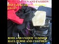 ROSS AND UNIQUE SUMMER CLOTHING AND PURSE HAUL 2018