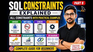 SQL Constraints Explained 🔥 | PRIMARY KEY, UNIQUE, NOT NULL, CHECK, DEFAULT, FOREIGN KEY