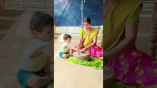 Playing with amamma#Ammamma love#vihaa #ammamma#bellampalli