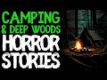 True Camping / Deep Woods Scary Horror Stories for Sleep | Black Screen With Rain Sounds