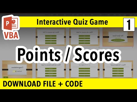 Как создать интерактивную игру-викторину PowerPoint | Баллы/Проценты/Оценка | Учебник по макросам PPT VBA