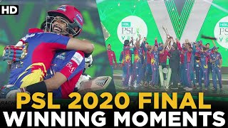 PSL 2020 Final | Lahore Qalandars vs Karachi Kings | Winning Moments | HBL PSL | MB2L