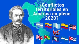 🇦🇷🇻🇪🇬🇹🇳🇮🇨🇺5 CONFLICTOS TERRITORIALES en AMÉRICA vigentes en el 2020 🇬🇧🇬🇾🇧🇿🇨🇴🇺🇸 - El Mapa de Sebas