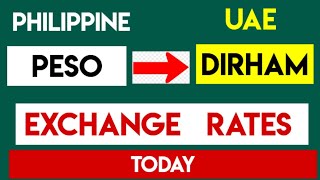 Philippine Peso to Emirati (UAE) Dirham Foreign Currency Exchange Rates Today 13 February 2025