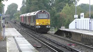 (HD) 67005 + 67008 + 67006 + 67013 + 67023 pass West Malling - 5/10/15